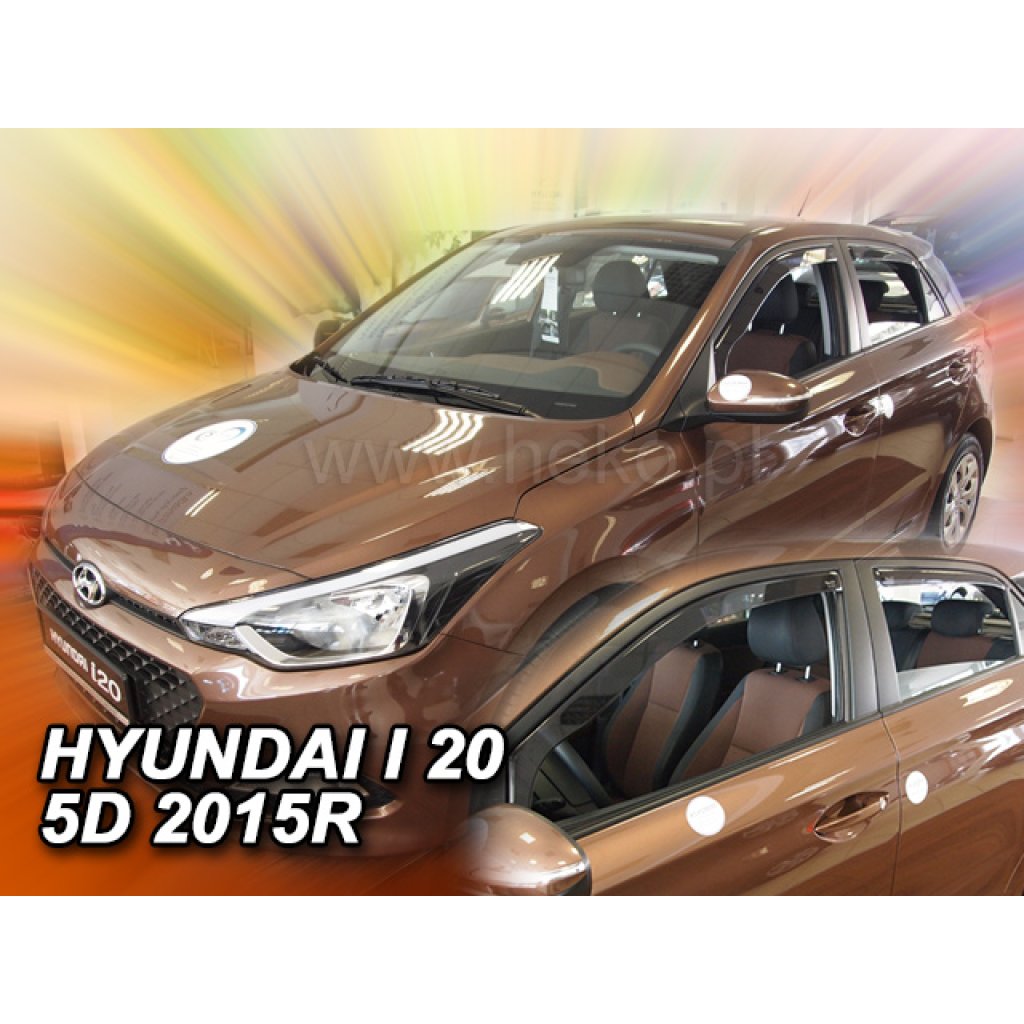 Ofuky oken Hyundai i20 II 5D 2015- přední + zadní | Heko