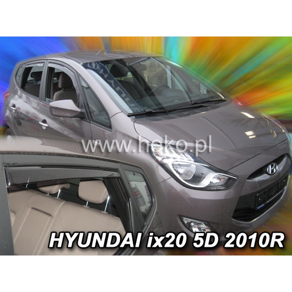 Ofuky oken Hyundai iX20 2009- přední + zadní | Heko