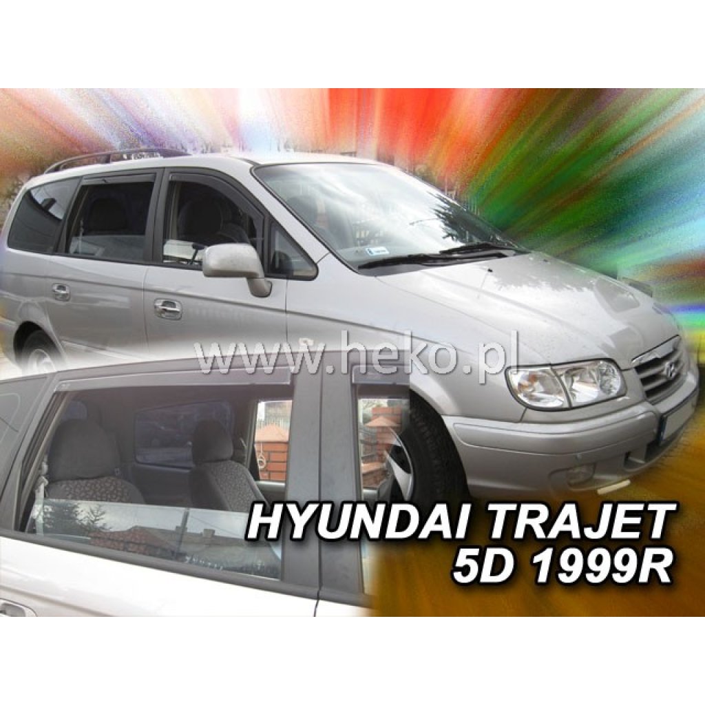 Ofuky oken Hyundai Trajet 1999-2007 přední + zadní | Heko