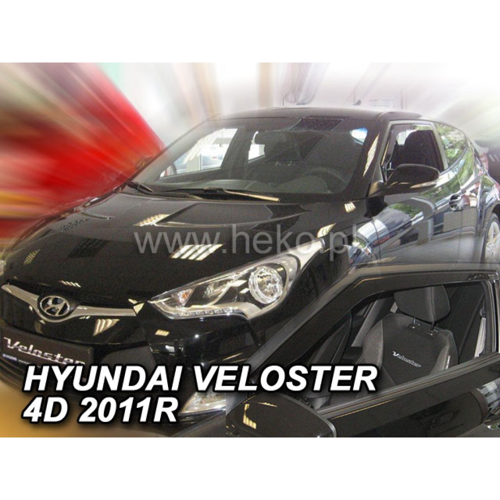 Ofuky oken Hyundai Veloster 4D 2011- přední | Heko