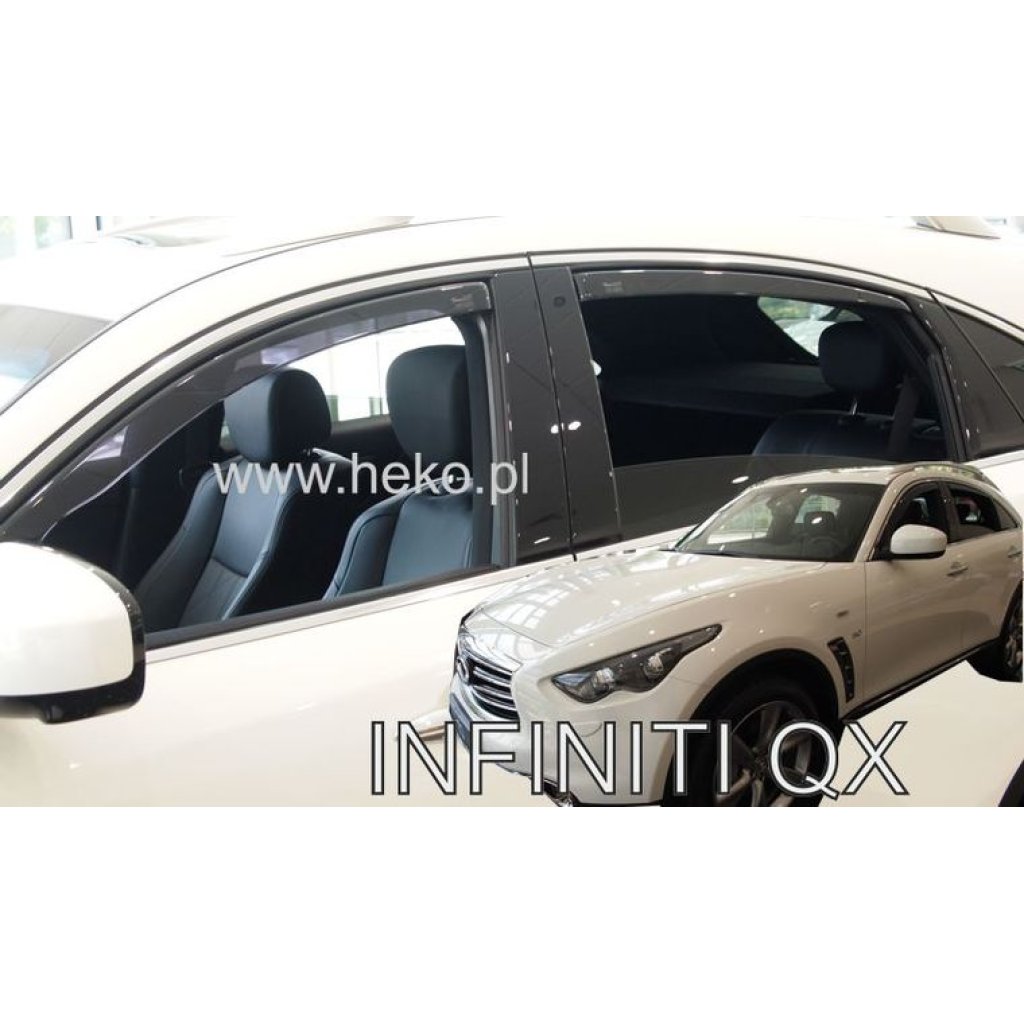 Ofuky oken Infiniti FX/QX 5D 2008- přední + zadní | Heko