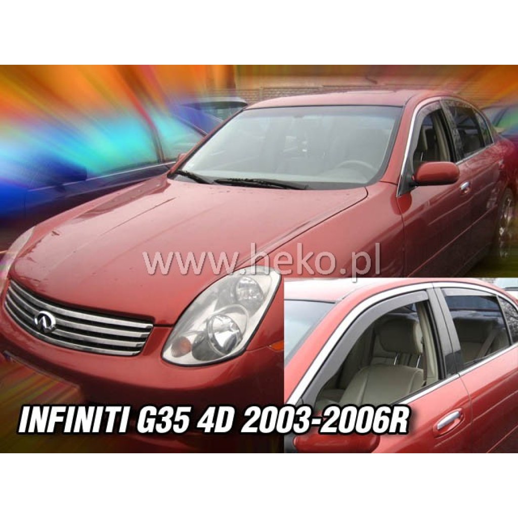 Ofuky oken Infiniti G35 4D 2003-2006 přední + zadní | Heko