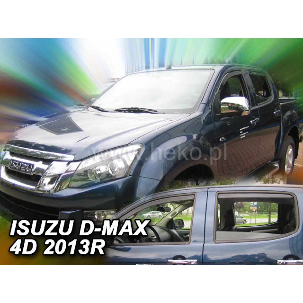 Ofuky oken Isuzu D-Max 2/4D II 2012- přední + zadní | Heko