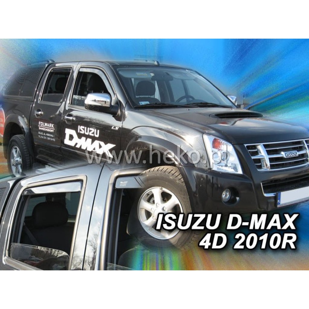 Ofuky oken Isuzu D-Max 4D 2006- přední + zadní | Heko