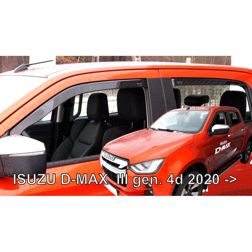 Ofuky oken Isuzu D-Max III 4dv 2020- přední + zadní | Heko