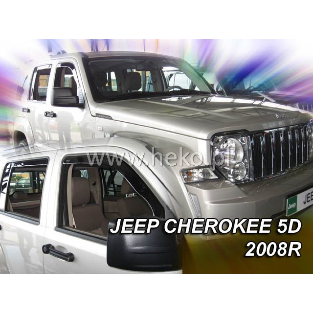 Ofuky oken Jeep Cherokee 5D 2008- přední | Heko