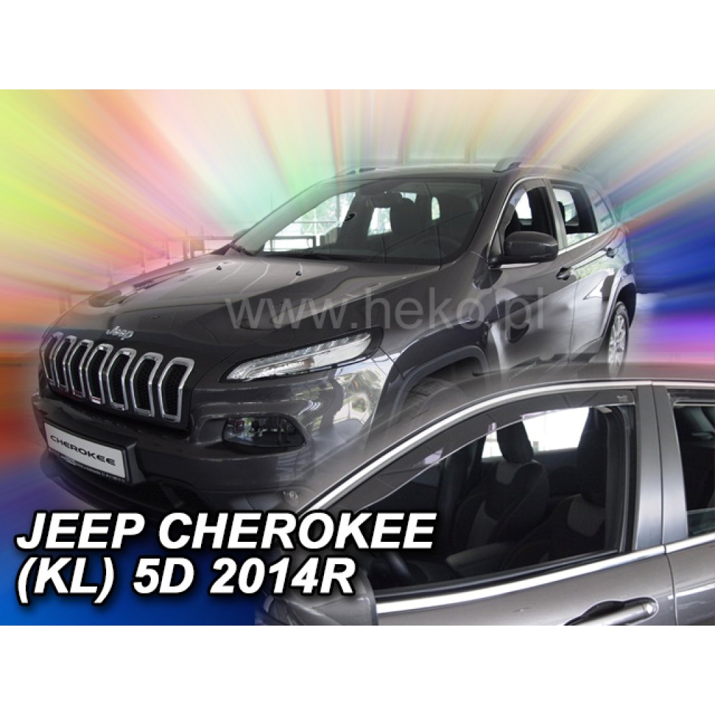 Ofuky oken Jeep Cherokee 5D 2014- přední | Heko