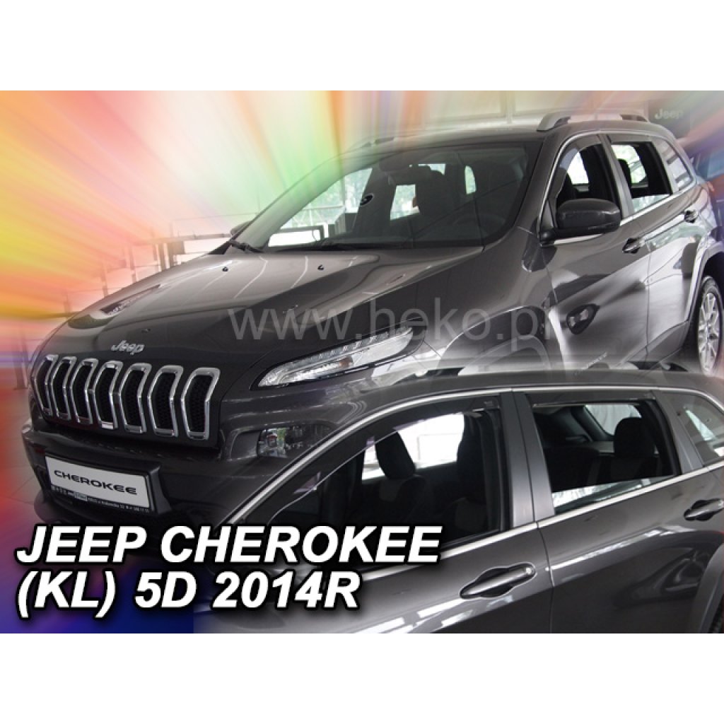 Ofuky oken Jeep Cherokee 5D 2014 přední + zadní | Heko