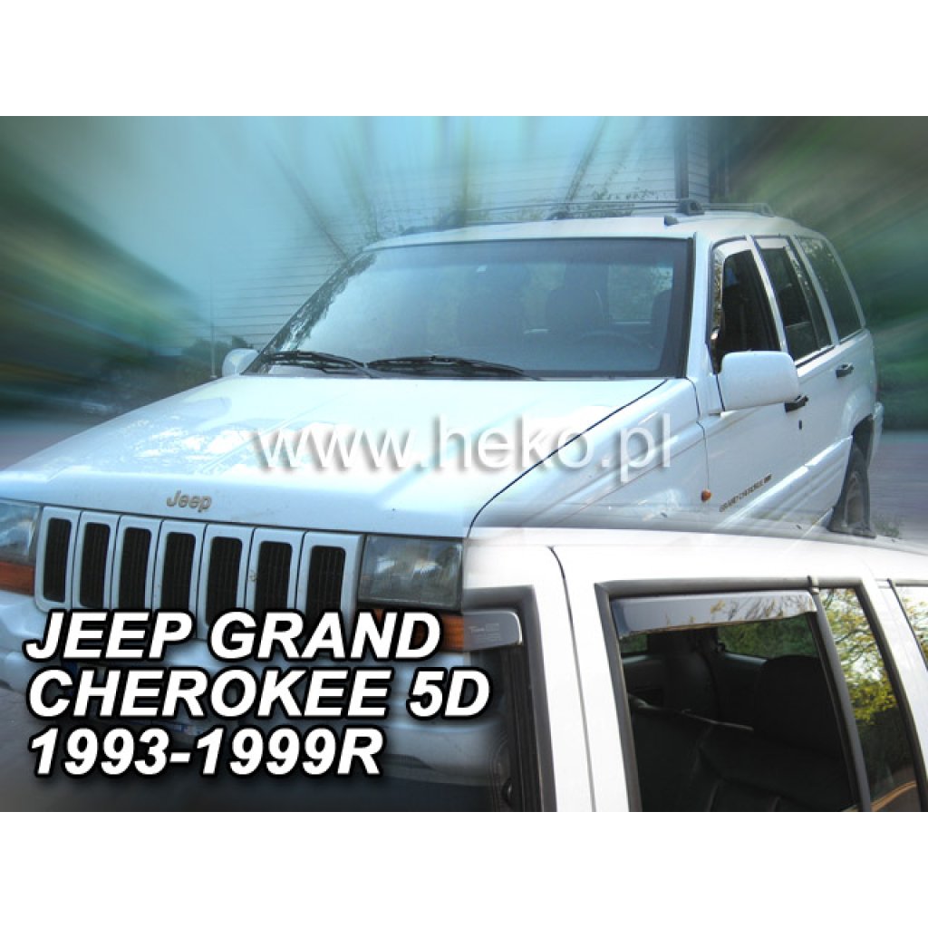 Ofuky oken Jeep Grand Cherokee 5D 1993-1999 přední + zadní | Heko