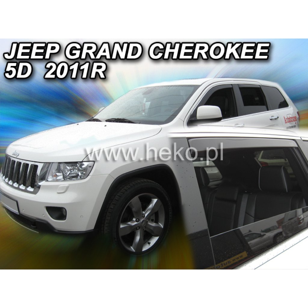 Ofuky oken Jeep Grand Cherokee 5D 2011- přední + zadní | Heko