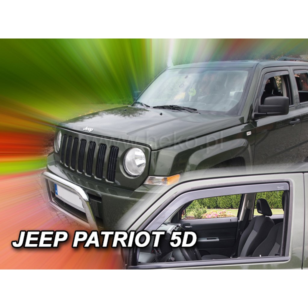 Ofuky oken Jeep Patriot 5D 2006- přední | Heko