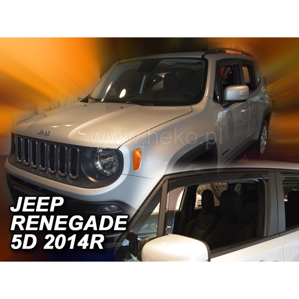 Ofuky oken Jeep Renegade 5D 2014- přední | Heko