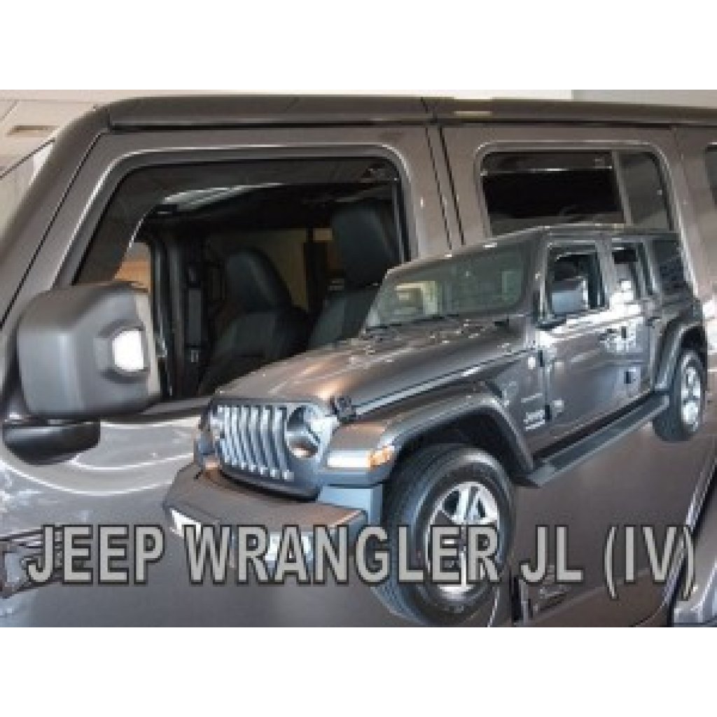 Ofuky oken Jeep Wrangler 5D 2019- přední + zadní | Heko