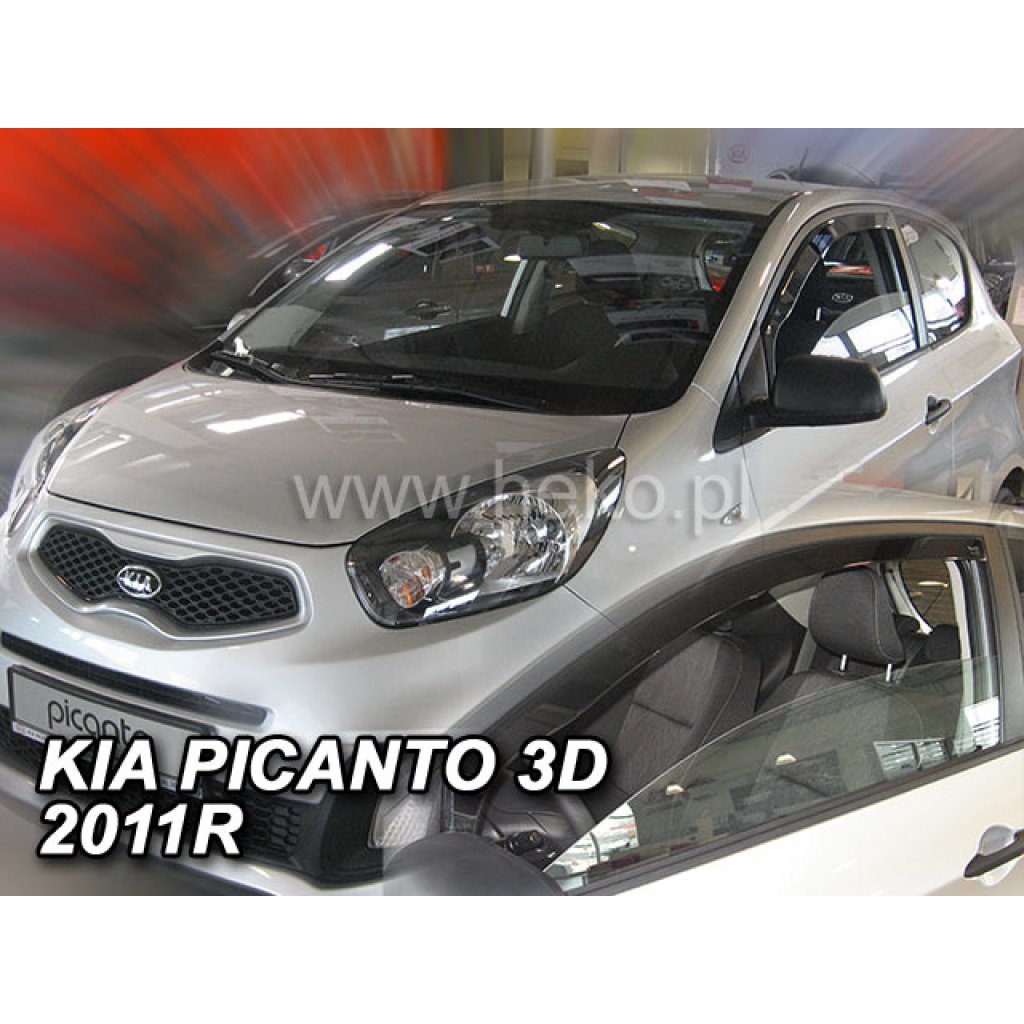 Ofuky oken Kia Picanto 3D 2011- přední | Heko