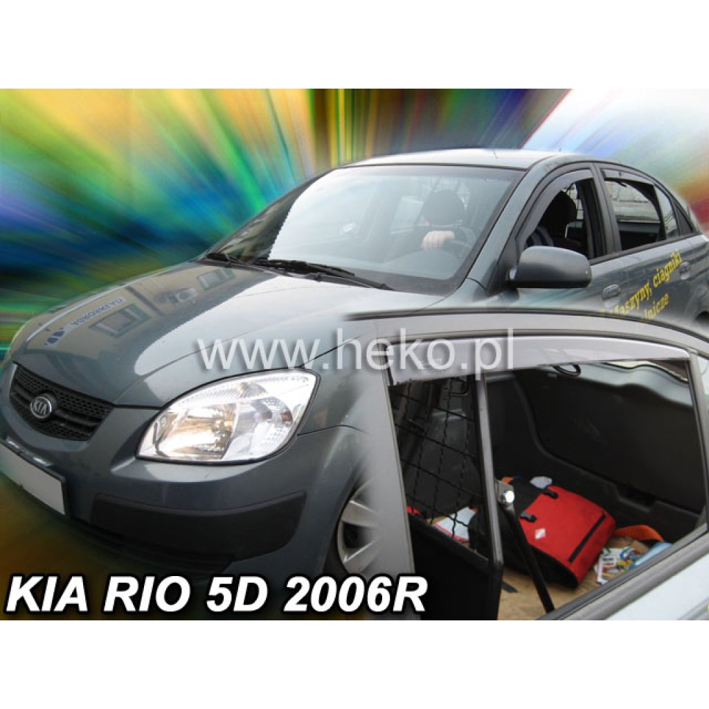 Ofuky oken Kia Rio 2005- přední + zadní hatchback | Heko