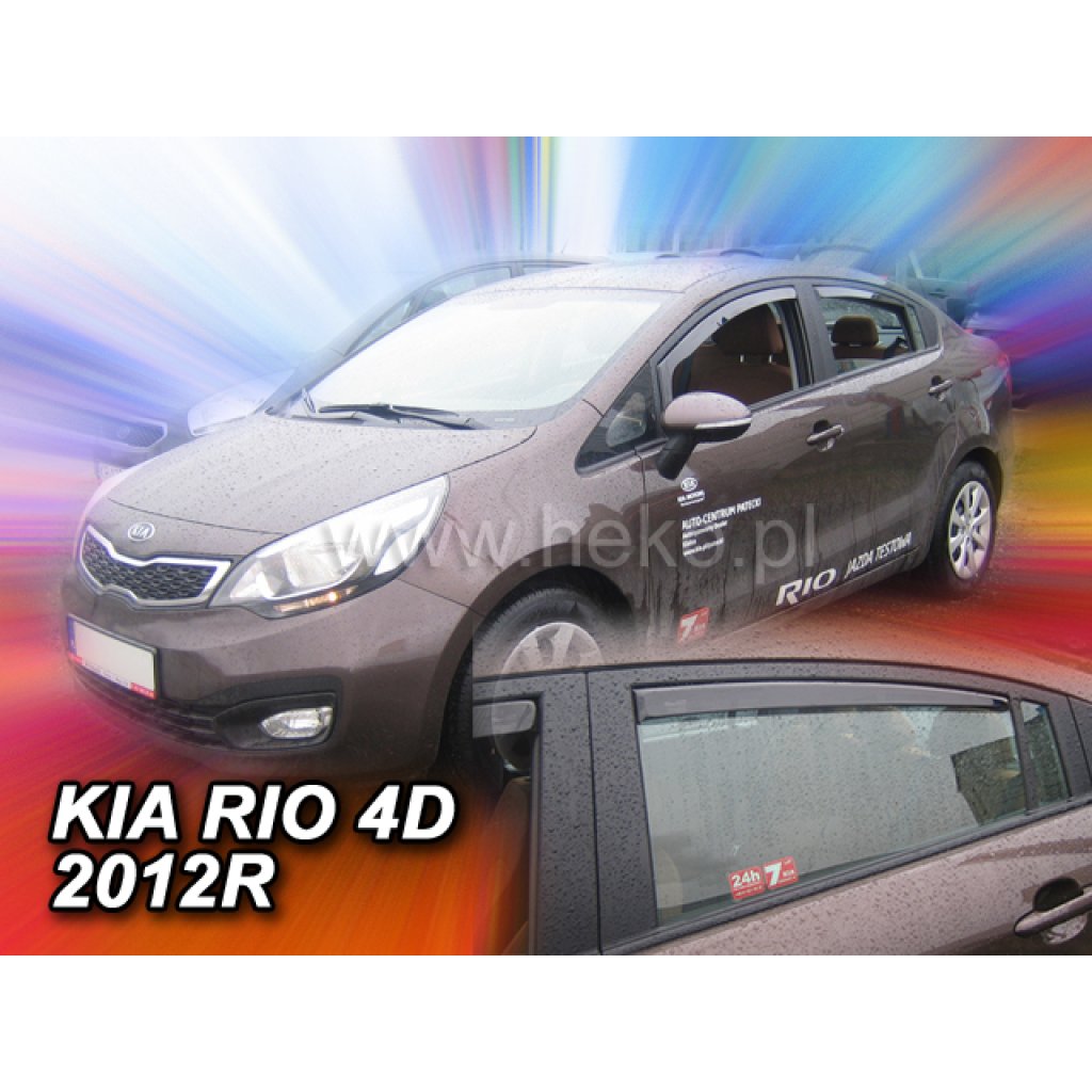 Ofuky oken Kia Rio 4D 2012- přední + zadní sedan | Heko