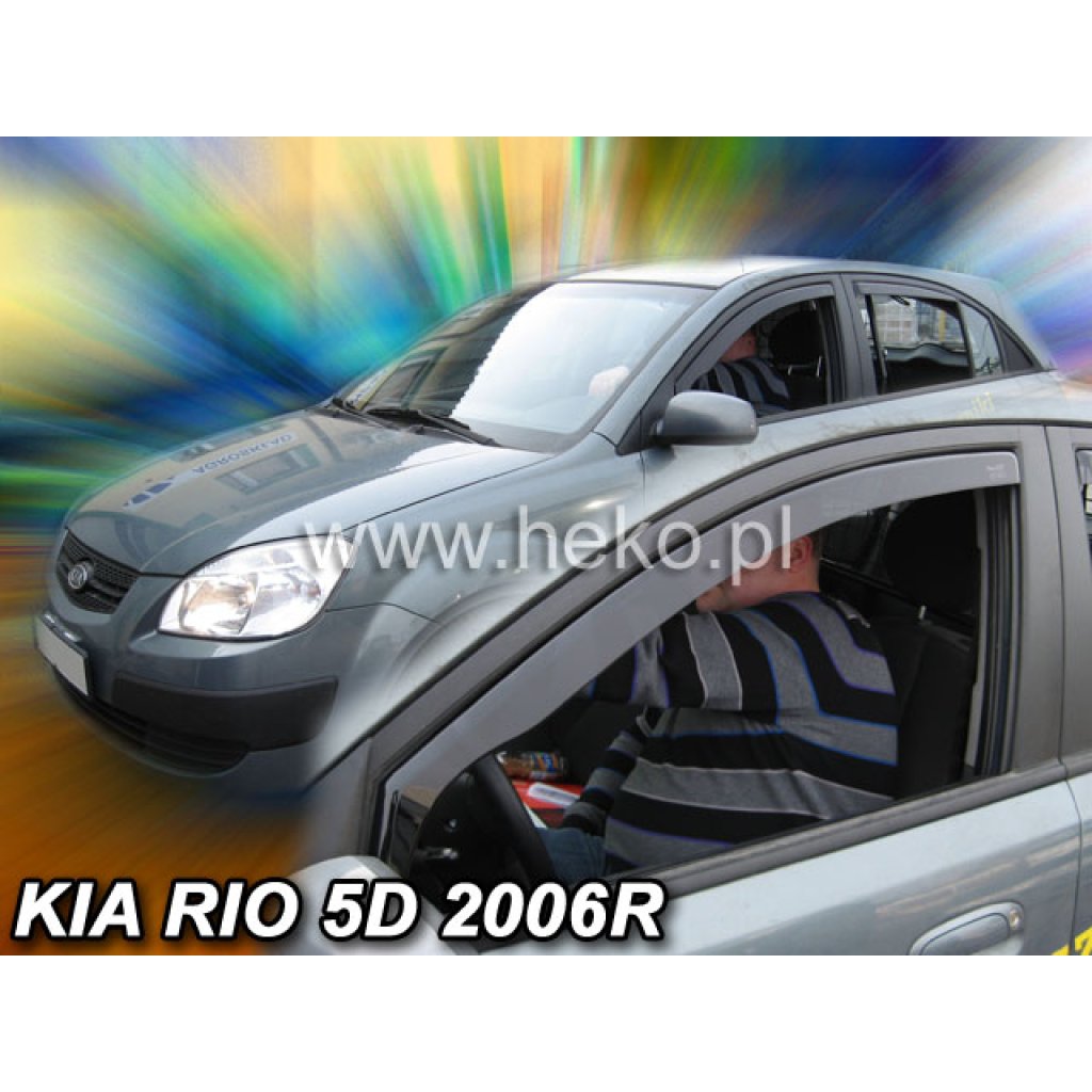 Ofuky oken Kia Rio 5D 2005- přední | Heko