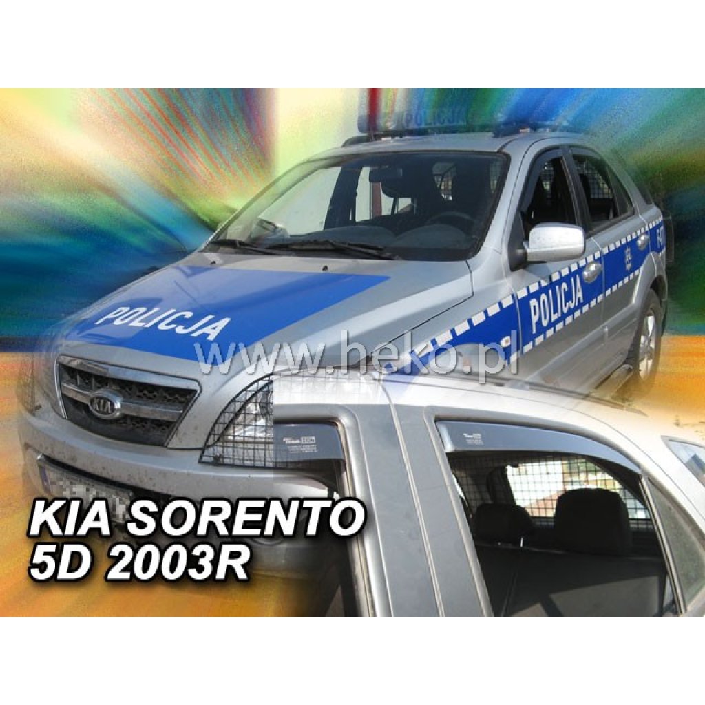 Ofuky oken Kia Sorento 5D 2002- přední + zadní | Heko