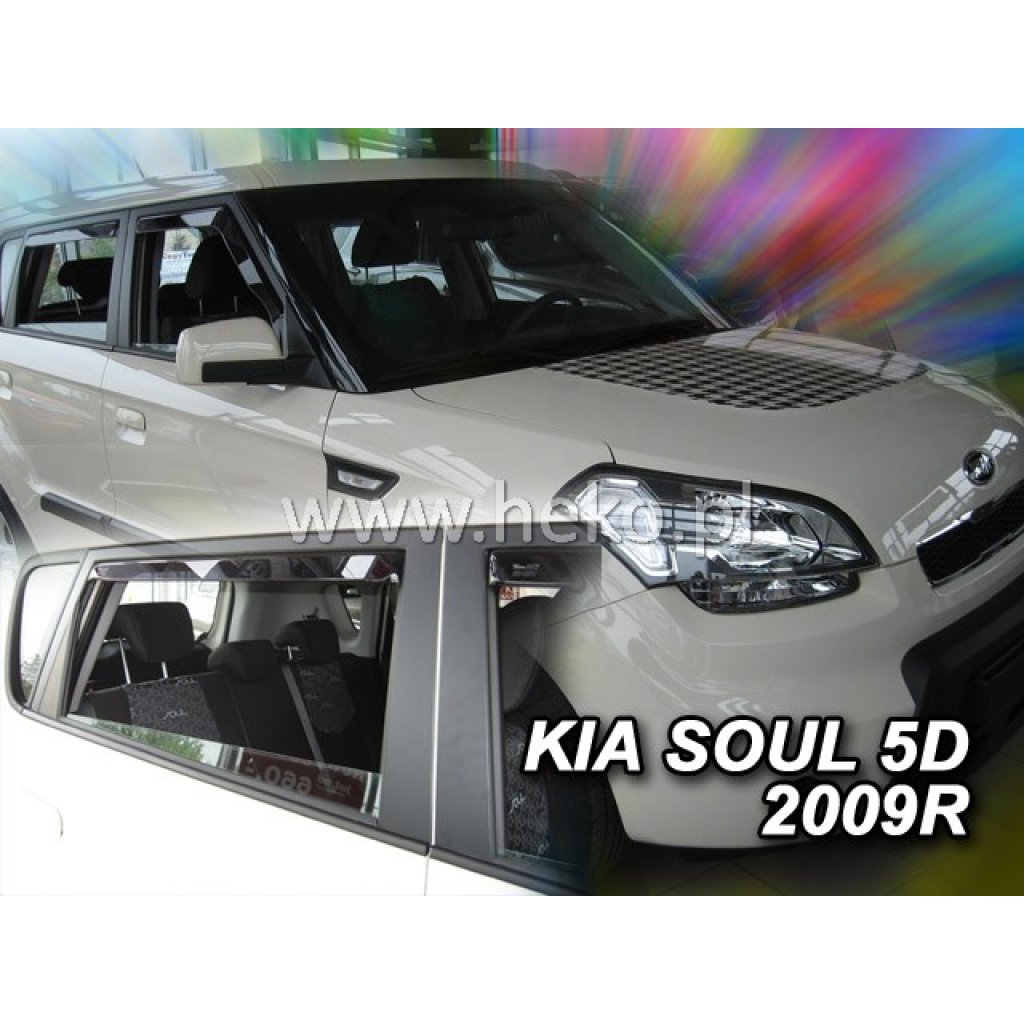 Ofuky oken Kia Soul 5D 2005- přední + zadní | Heko