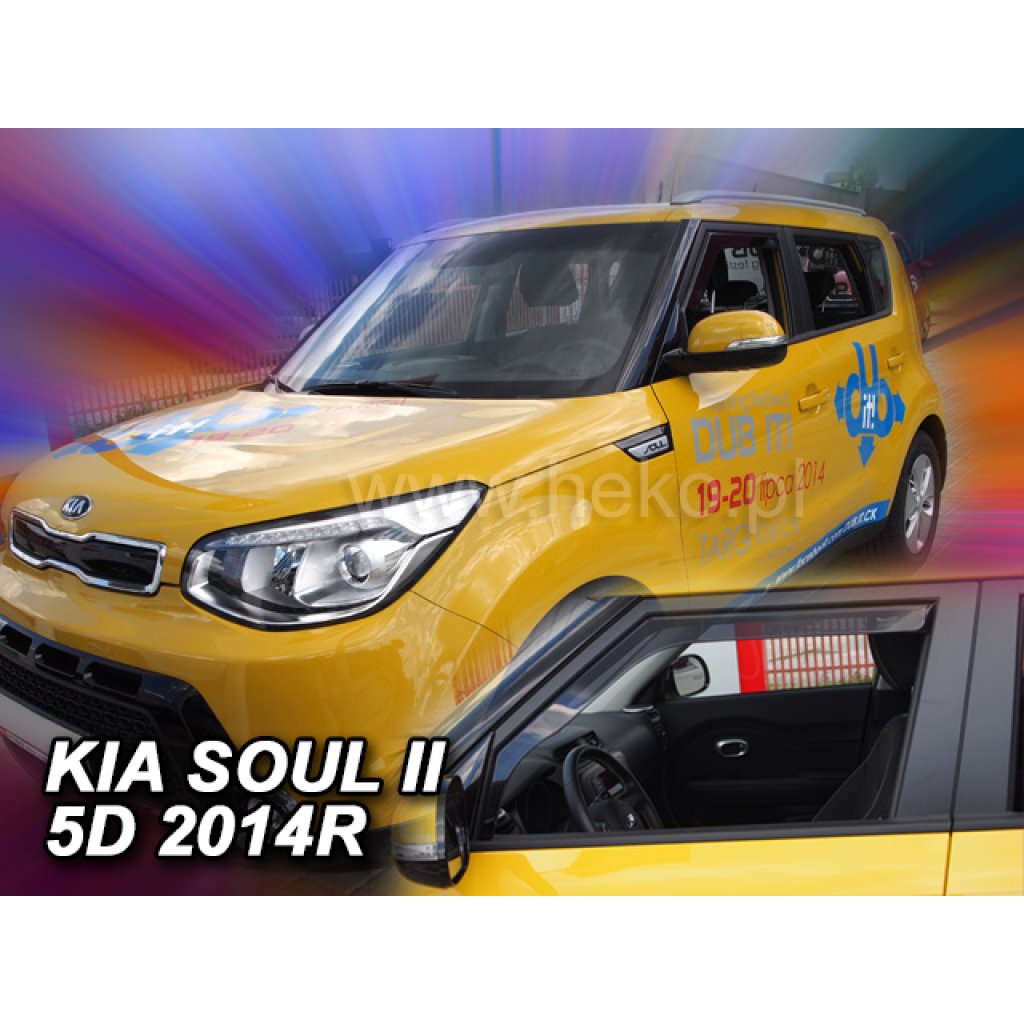 Ofuky oken Kia Soul II 5D 2014- přední | Heko