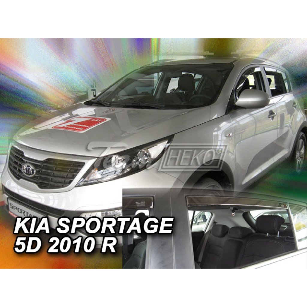 Ofuky oken Kia Sportage 2010- přední + zadní | Heko