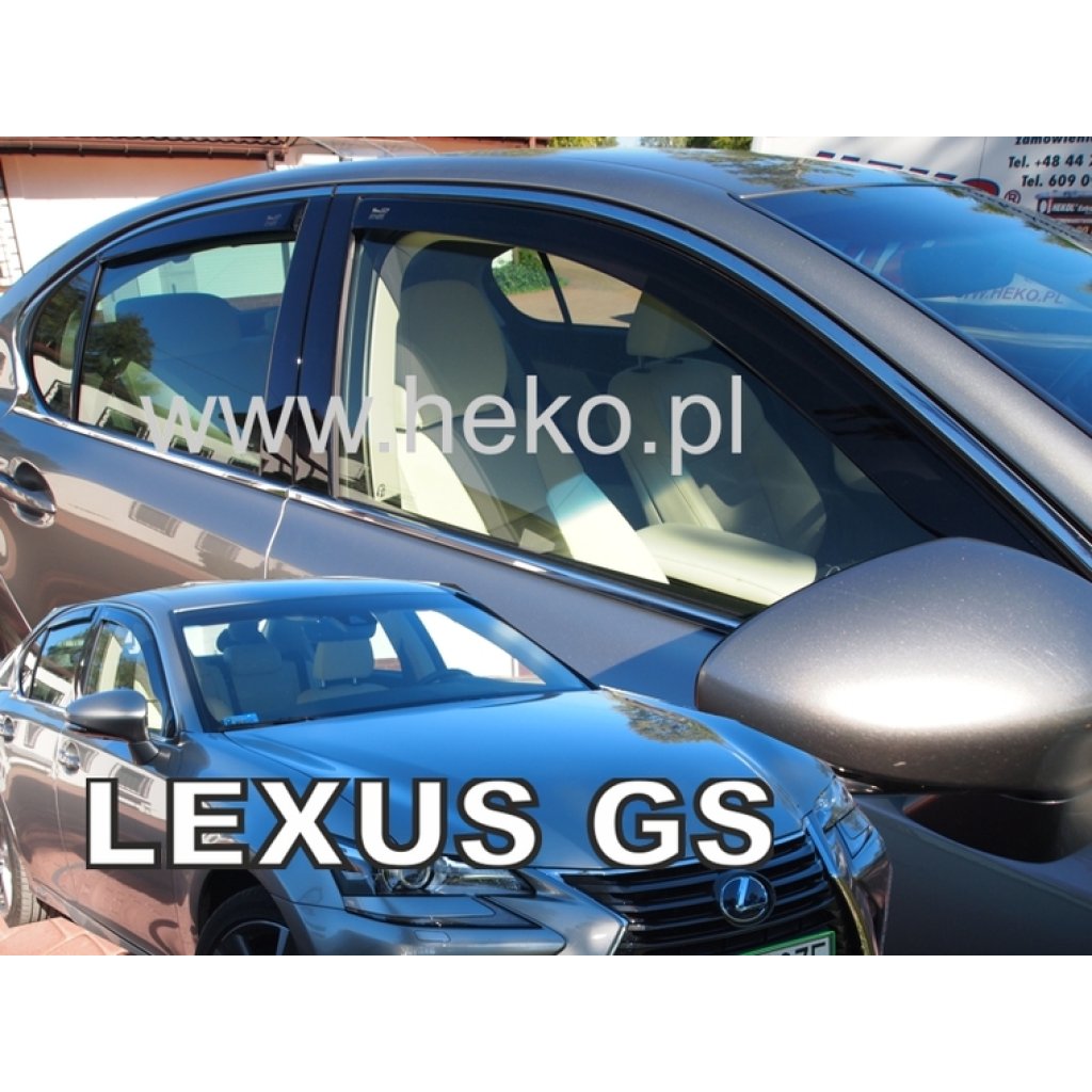 Ofuky oken Lexus GS 4D 2016- přední + zadní | Heko