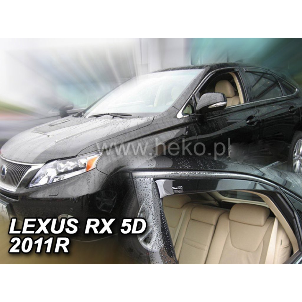 Ofuky oken Lexus RX 5D 2010- AL10 přední + zadní | Heko