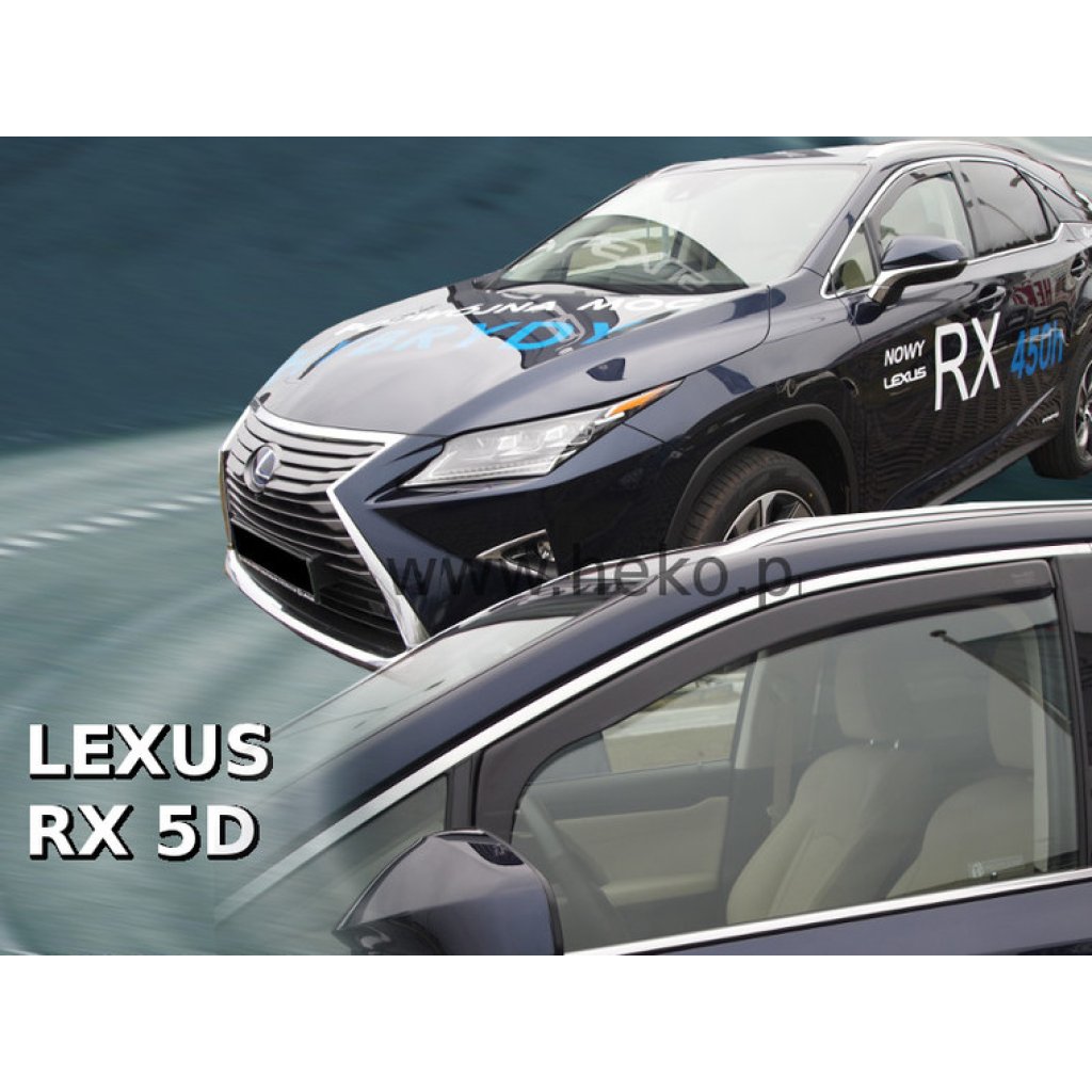 Ofuky oken Lexus RX 5D 2016- přední | Heko
