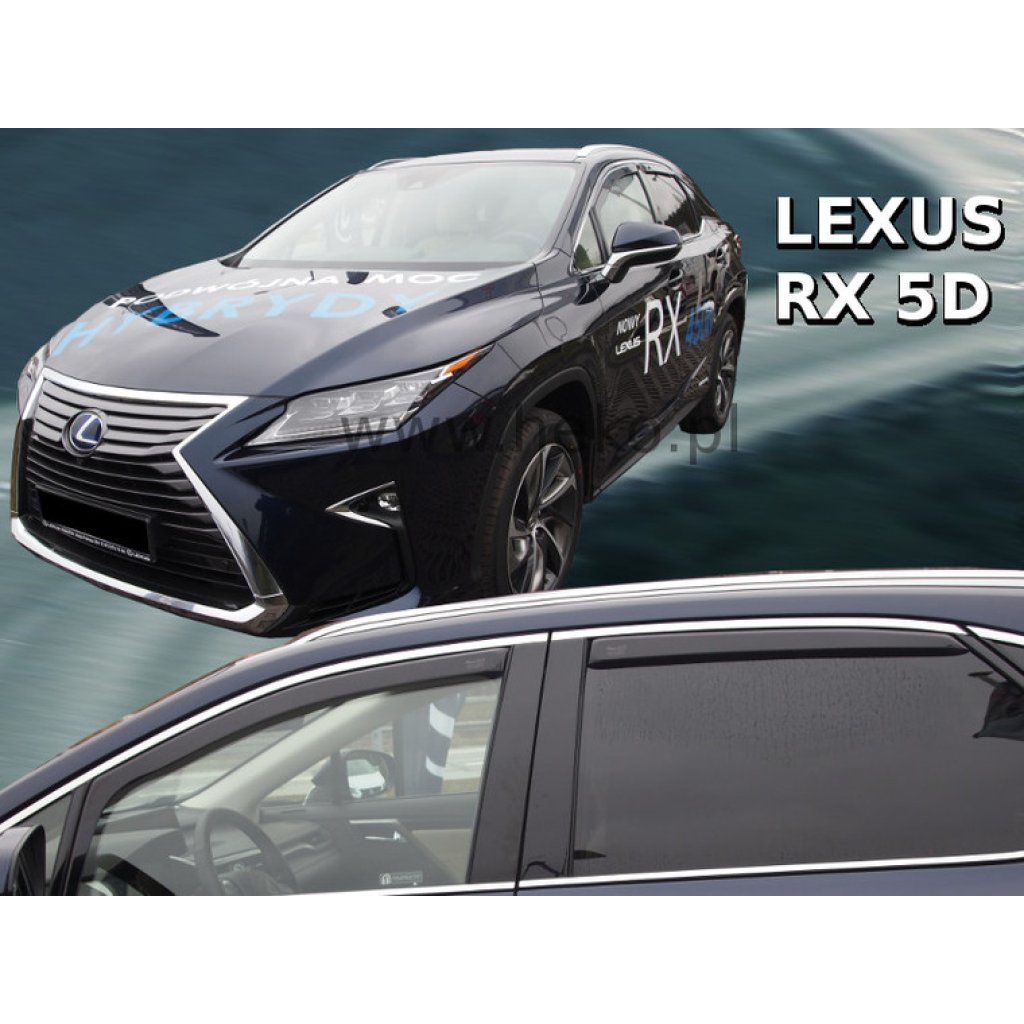 Ofuky oken Lexus RX 5D 2016- přední + zadní | Heko