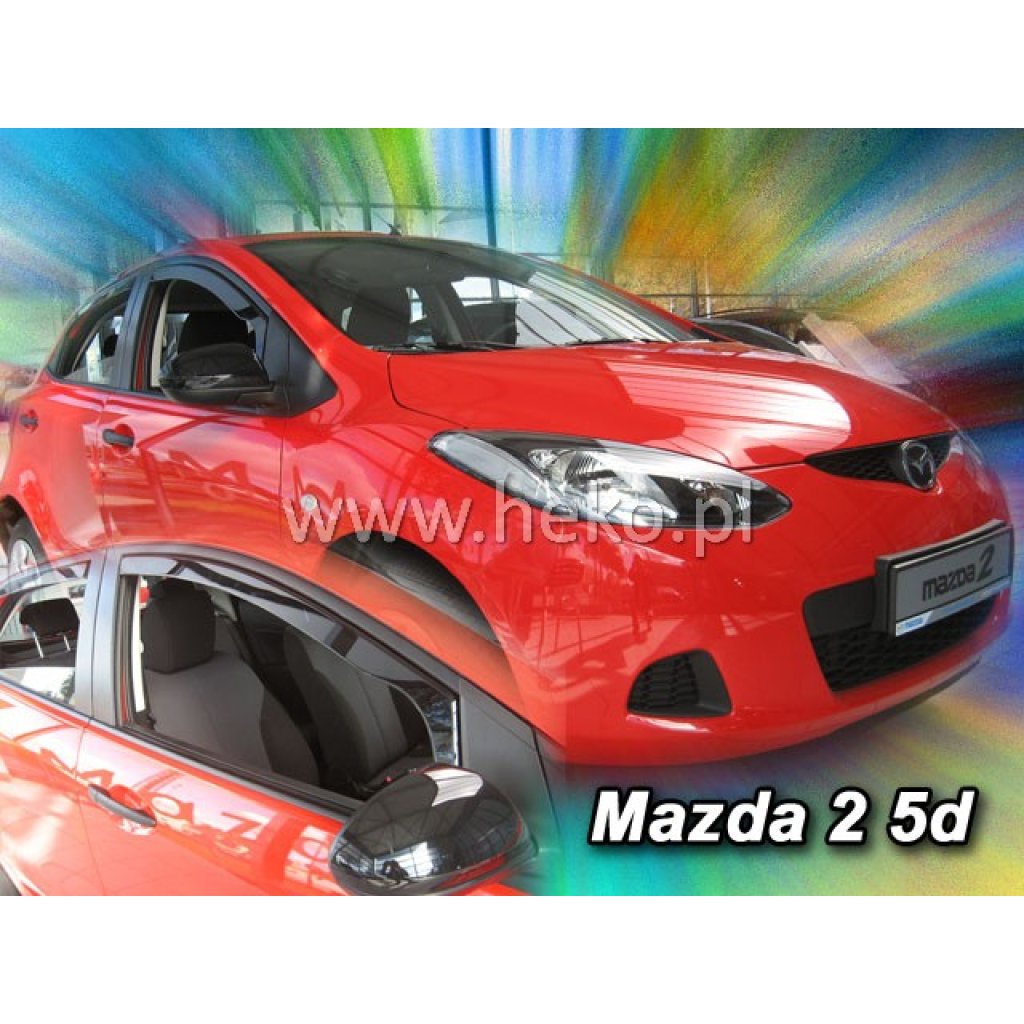 Ofuky oken Mazda 2 5D 2009- přední | Heko