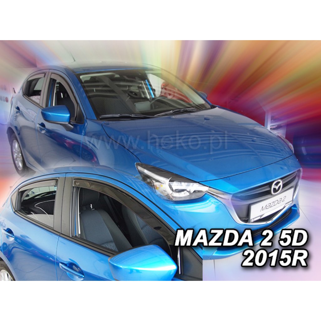 Ofuky oken Mazda 2 5D 2014- přední + zadní | Heko