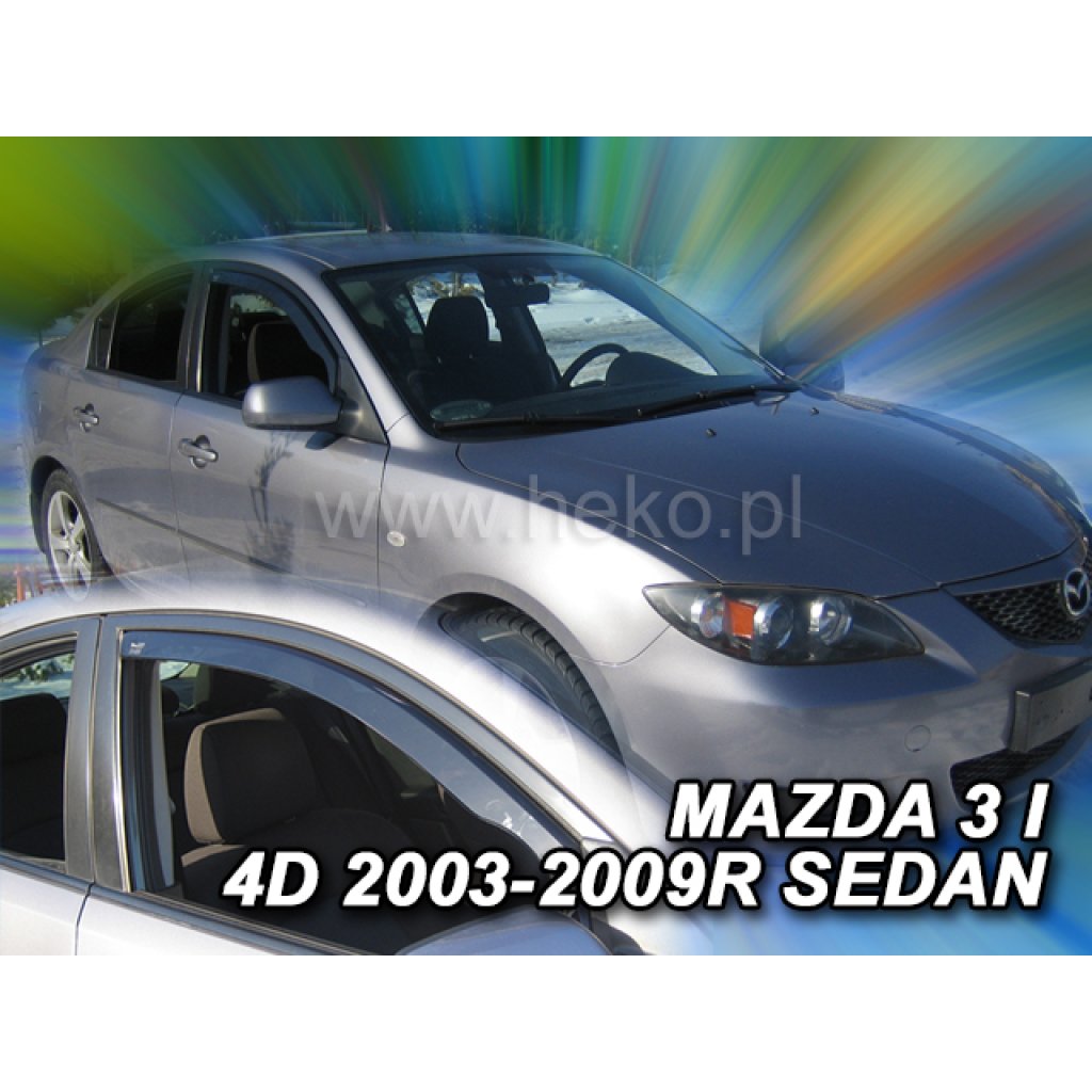 Ofuky oken Mazda 3 4/5D 2003-2009 přední | Heko