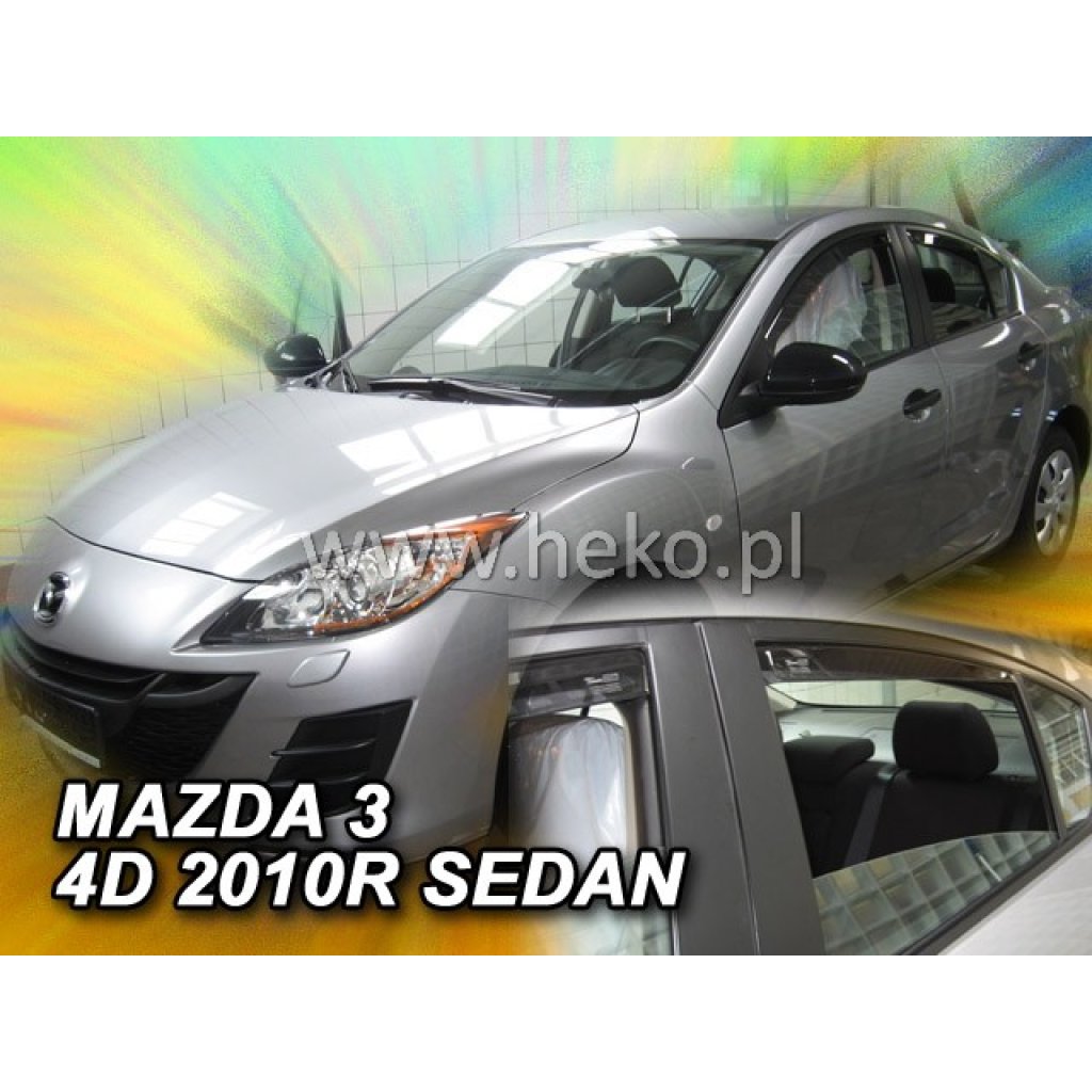 Ofuky oken Mazda 3 4D 2009- sedan přední + zadní | Heko