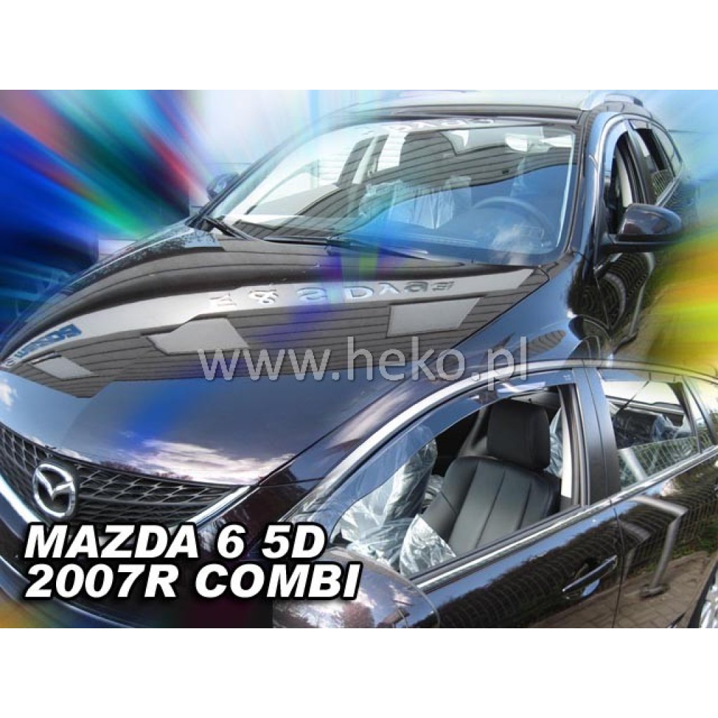 Ofuky oken Mazda 6 4D 2007- přední + zadní combi | Heko