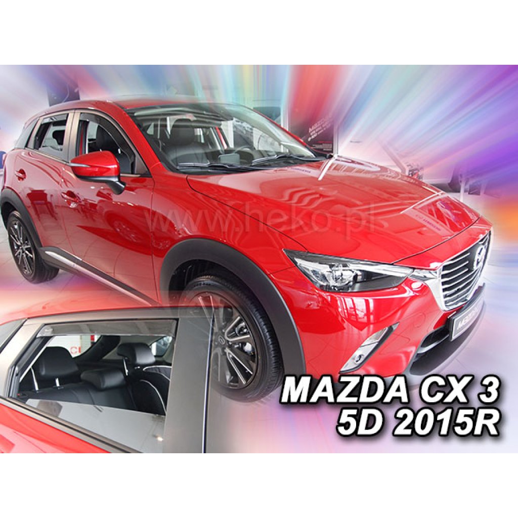 Ofuky oken Mazda CX-3 5D 2015- přední + zadní | Heko