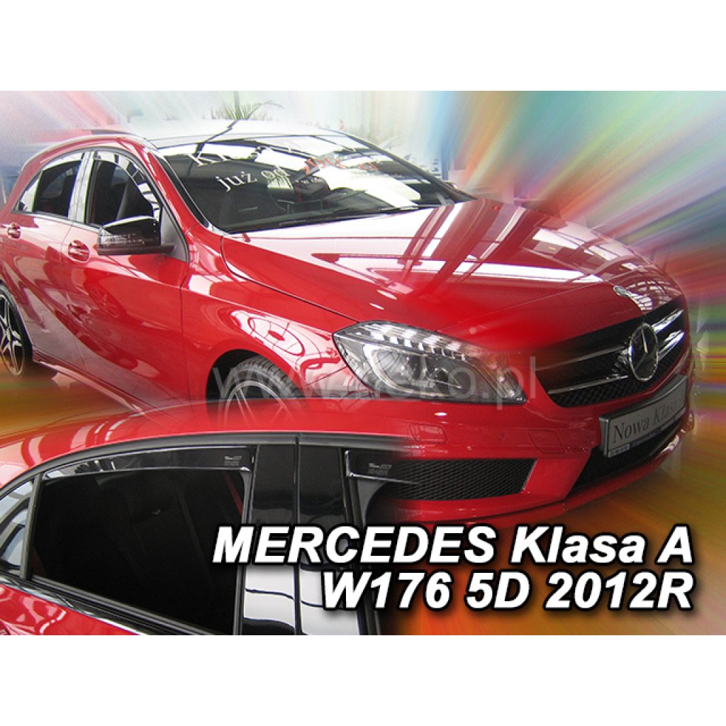 Ofuky oken Mercedes A W176 5D 2012- přední + zadní | Heko