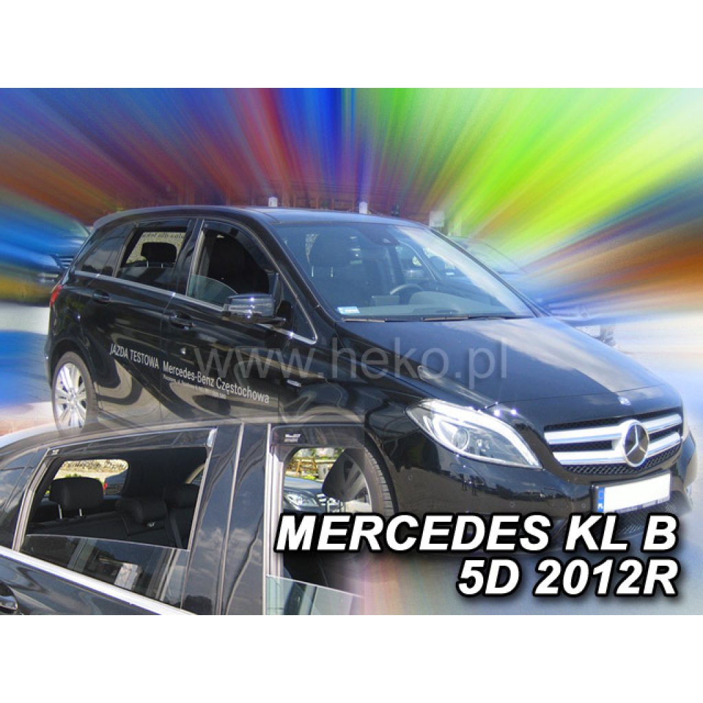 Ofuky oken Mercedes B W246 5D 2011- přední + zadní | Heko