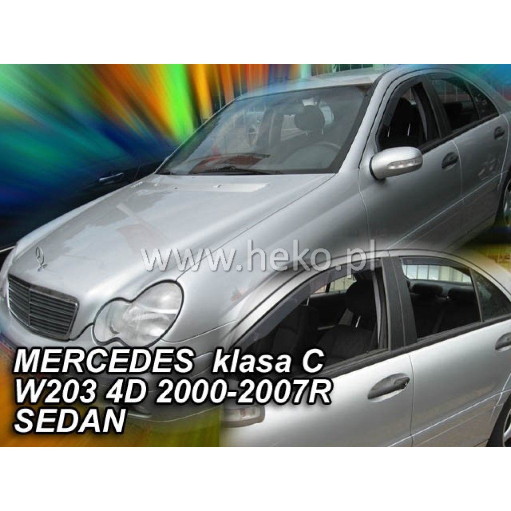 Ofuky oken Mercedes C W203 5D 2000-2007 přední + zadní sedan | Heko