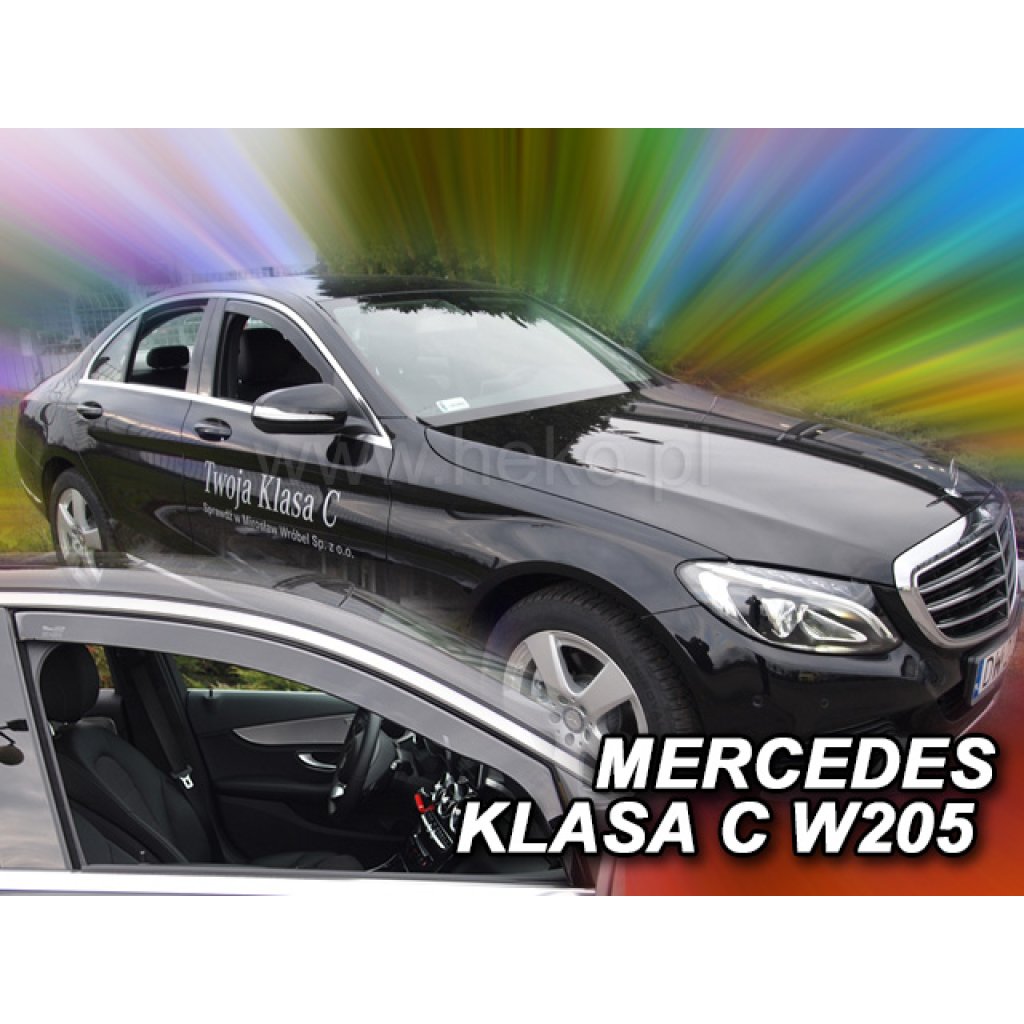 Ofuky oken Mercedes C W205 4D 2014- přední | Heko