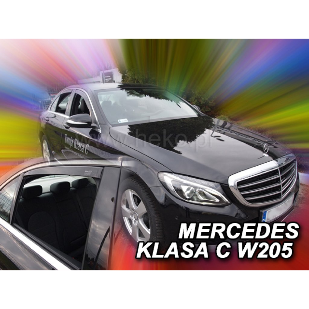 Ofuky oken Mercedes C W205 4D 2014- přední + zadní sedan | Heko