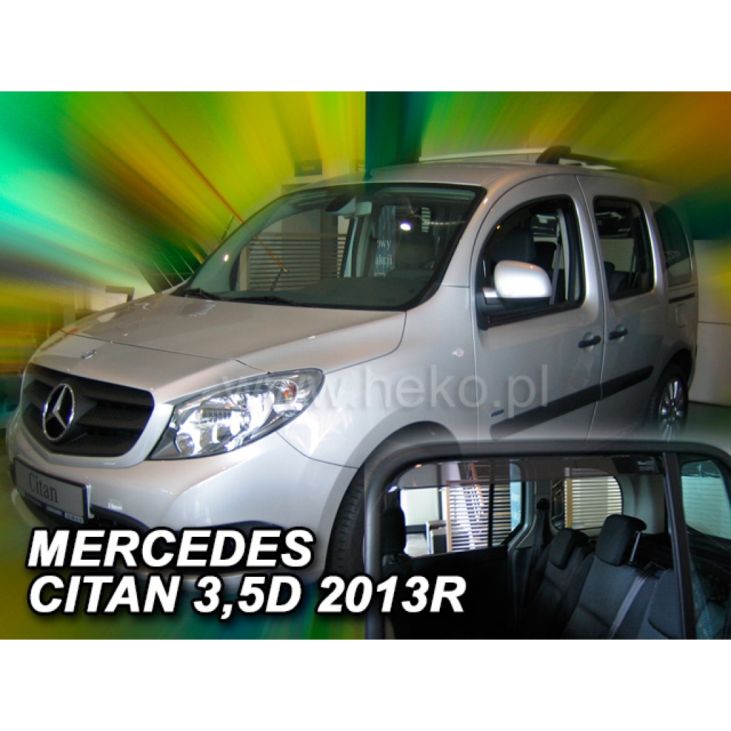 Ofuky oken Mercedes Citan W415 3/5D 2012- přední + zadní | Heko
