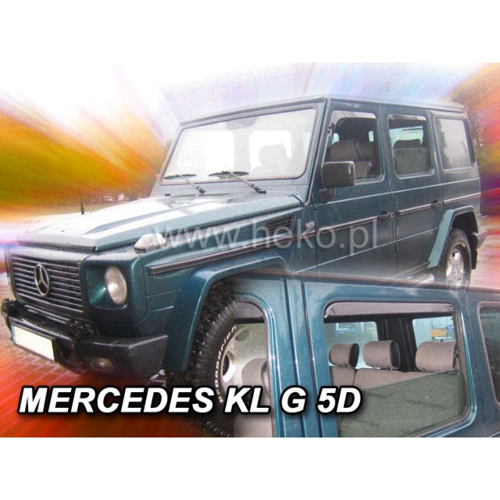 Ofuky oken Mercedes G W463 5D 1989-2017 přední + zadní | Heko