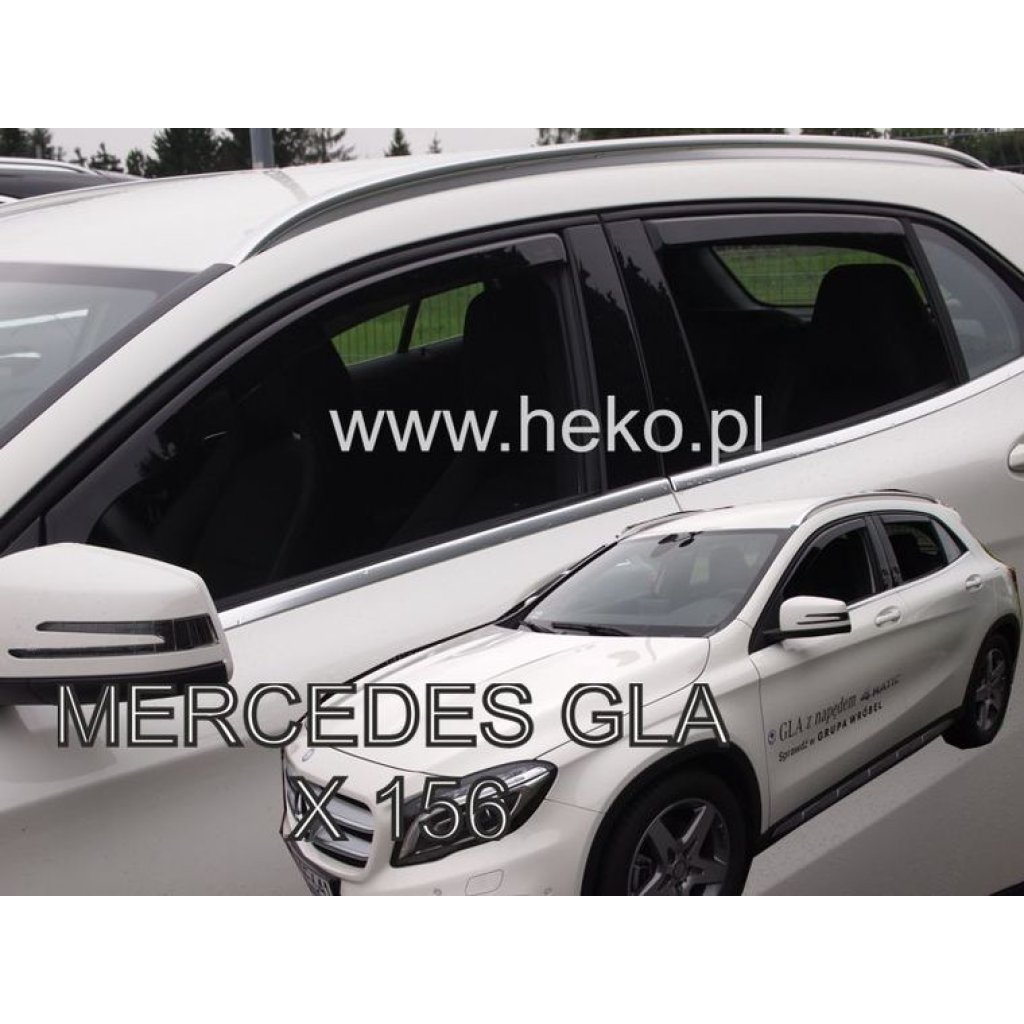 Ofuky oken Mercedes GLA X156 5D 2014- přední + zadní | Heko