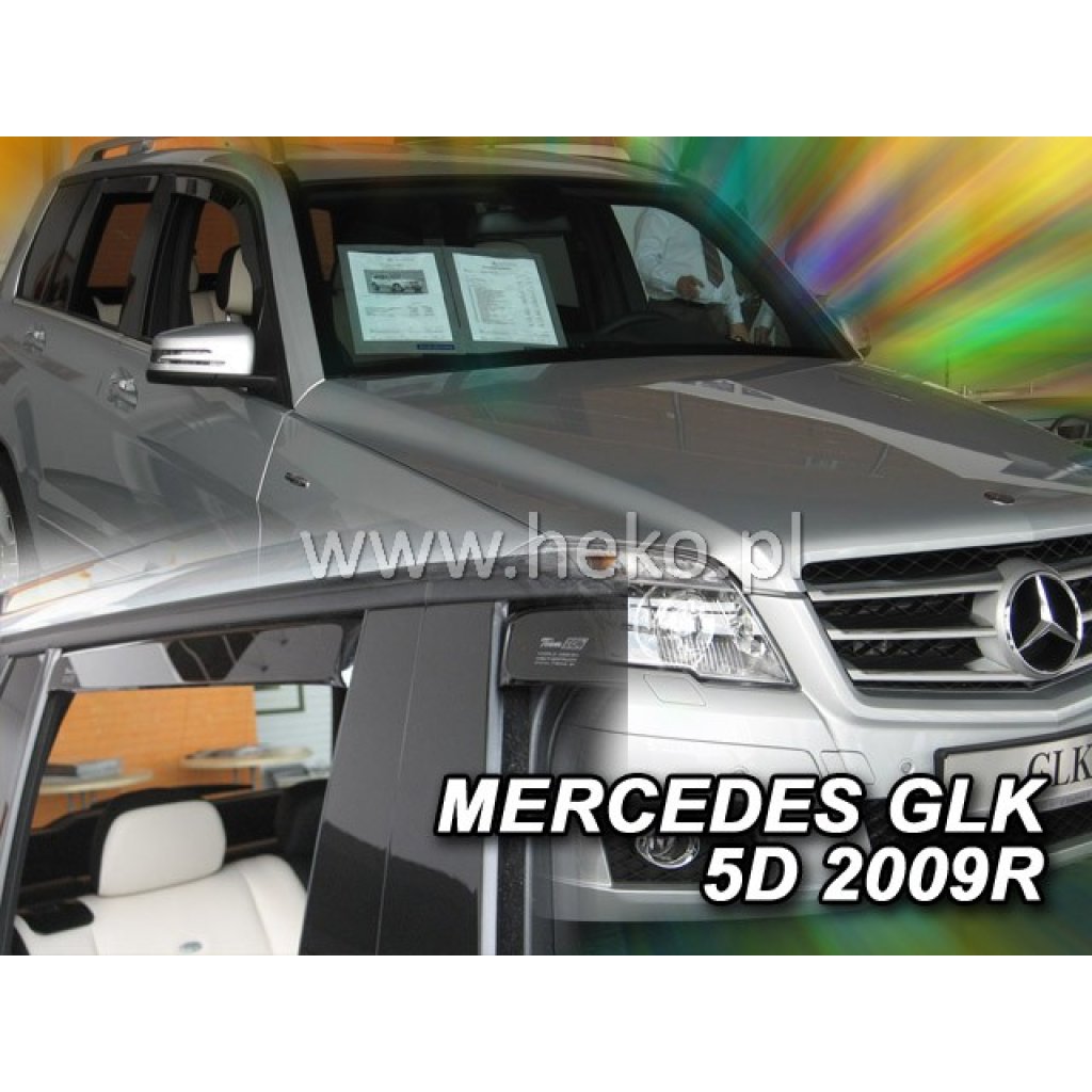 Ofuky oken Mercedes GLK 5D 2009- přední + zadní | Heko