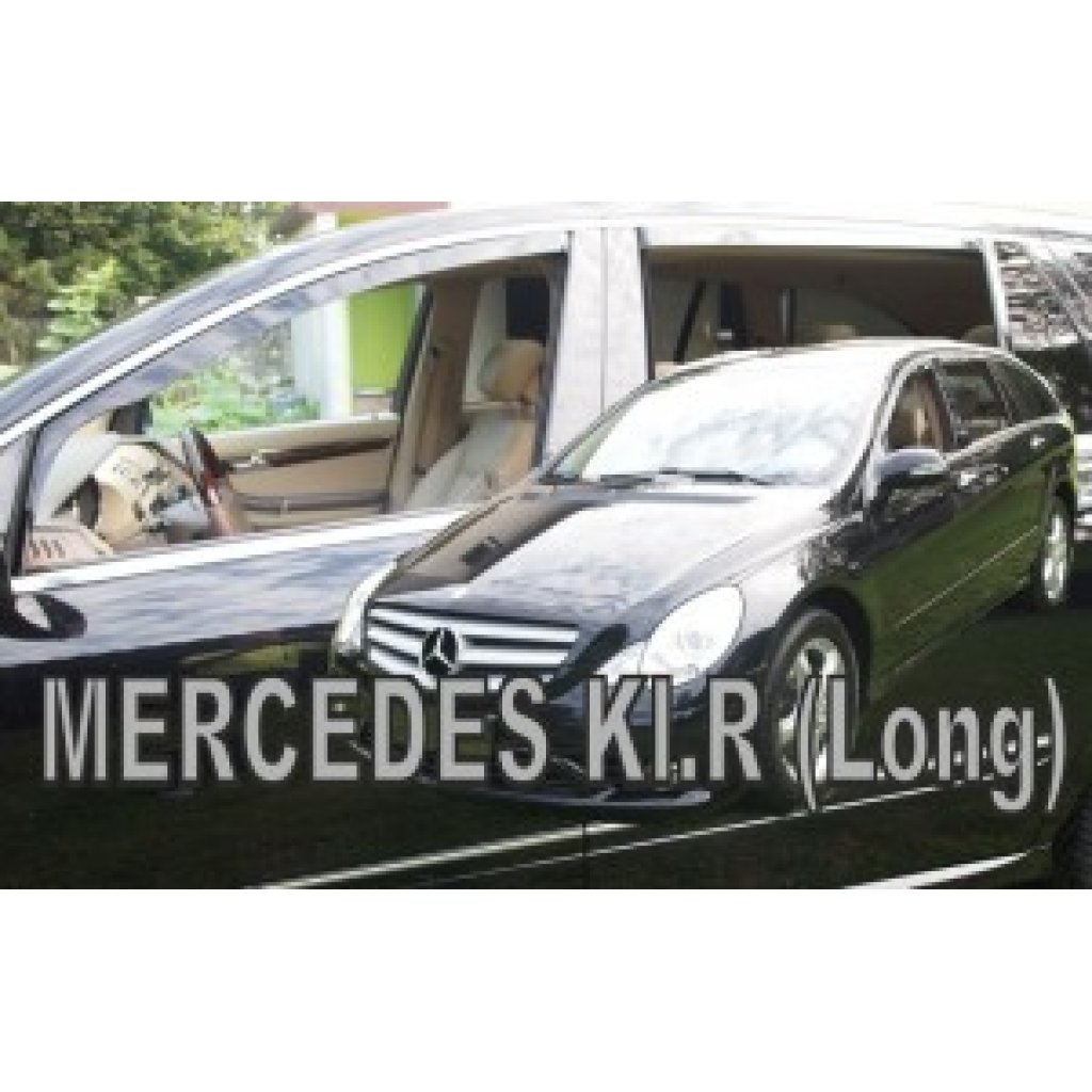 Ofuky oken Mercedes R 5D 2006- přední + zadní dlouhé | Heko