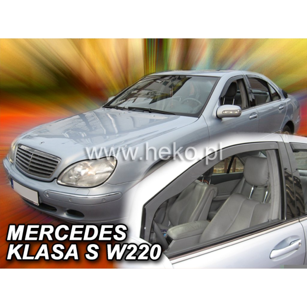 Ofuky oken Mercedes S W220 4D 1999- přední | Heko
