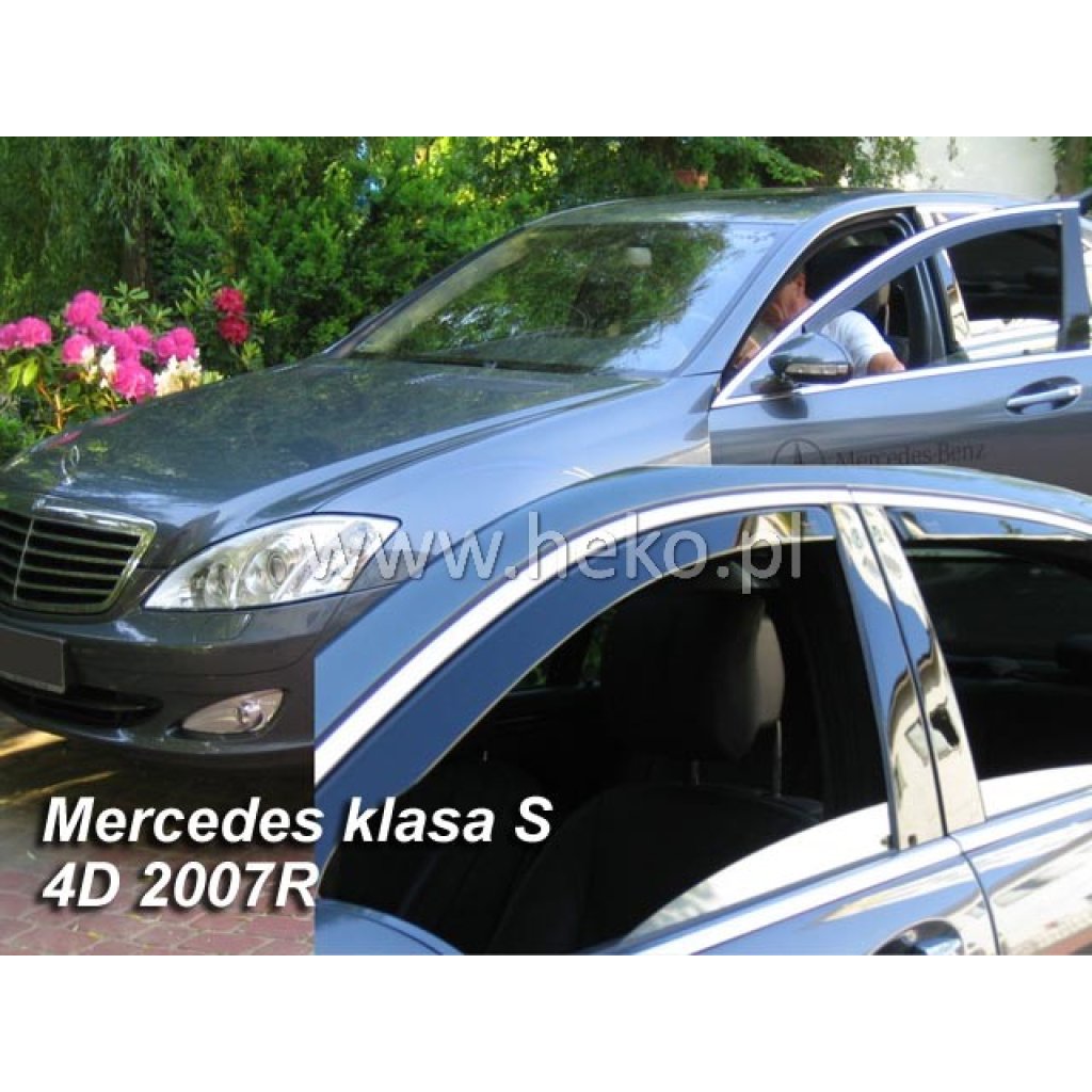 Ofuky oken Mercedes S W221 4D 2005- přední + zadní | Heko