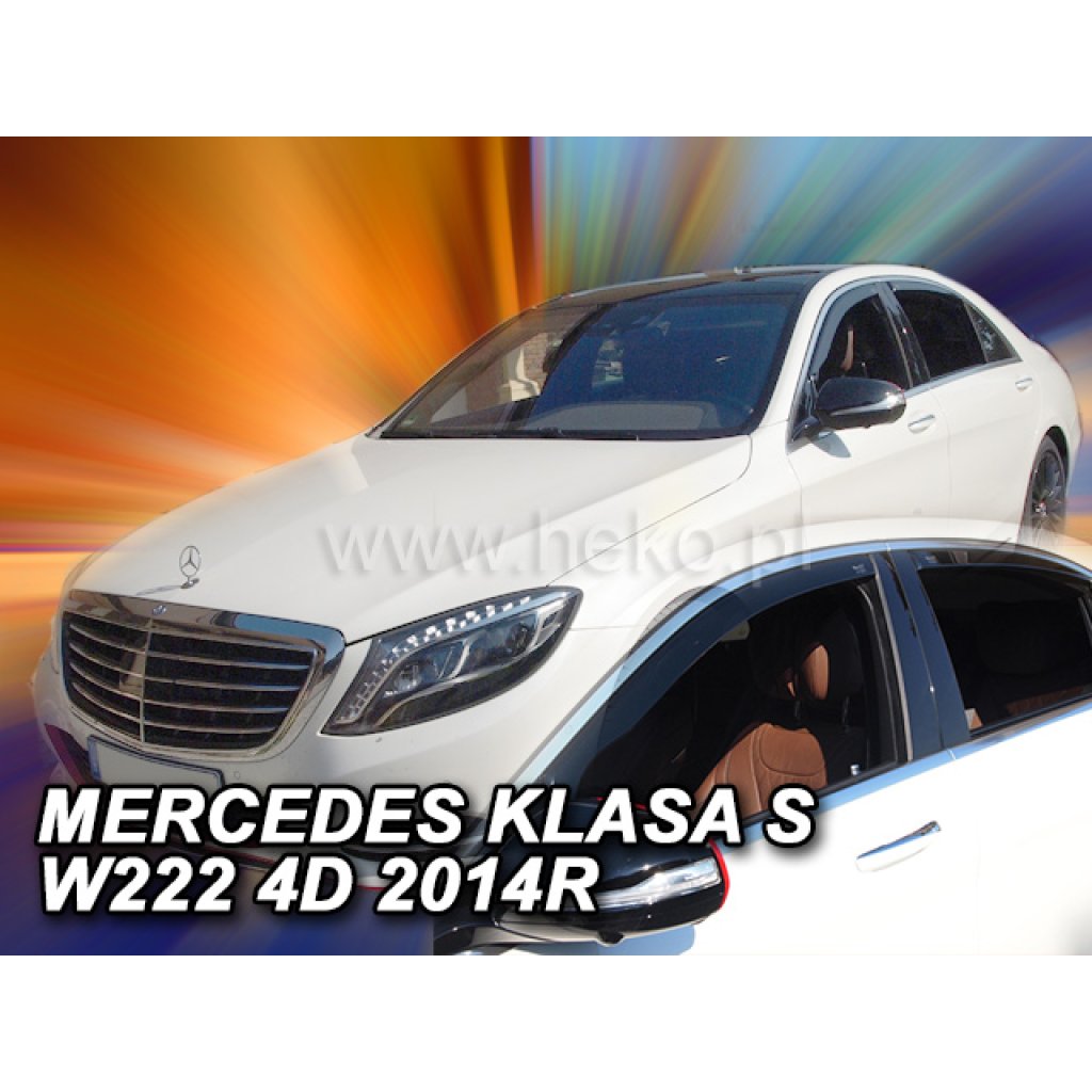 Ofuky oken Mercedes S W222 4D 2013- přední + zadní | Heko