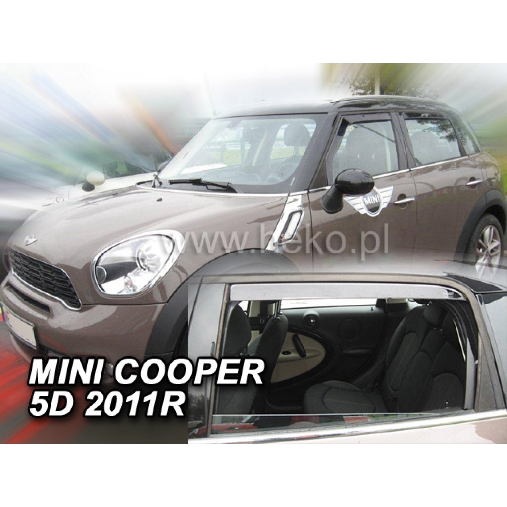 Ofuky oken Mini Cooper 2011-2014 přední + zadní | Heko