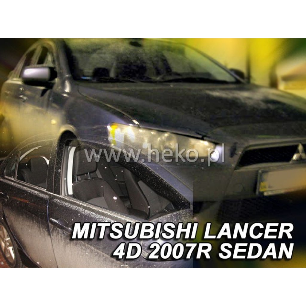 Ofuky oken Mitsubishi Lancer 5D 2007- přední | Heko